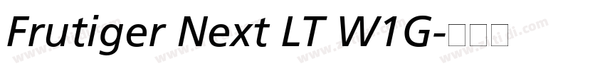 Frutiger Next LT W1G字体转换
